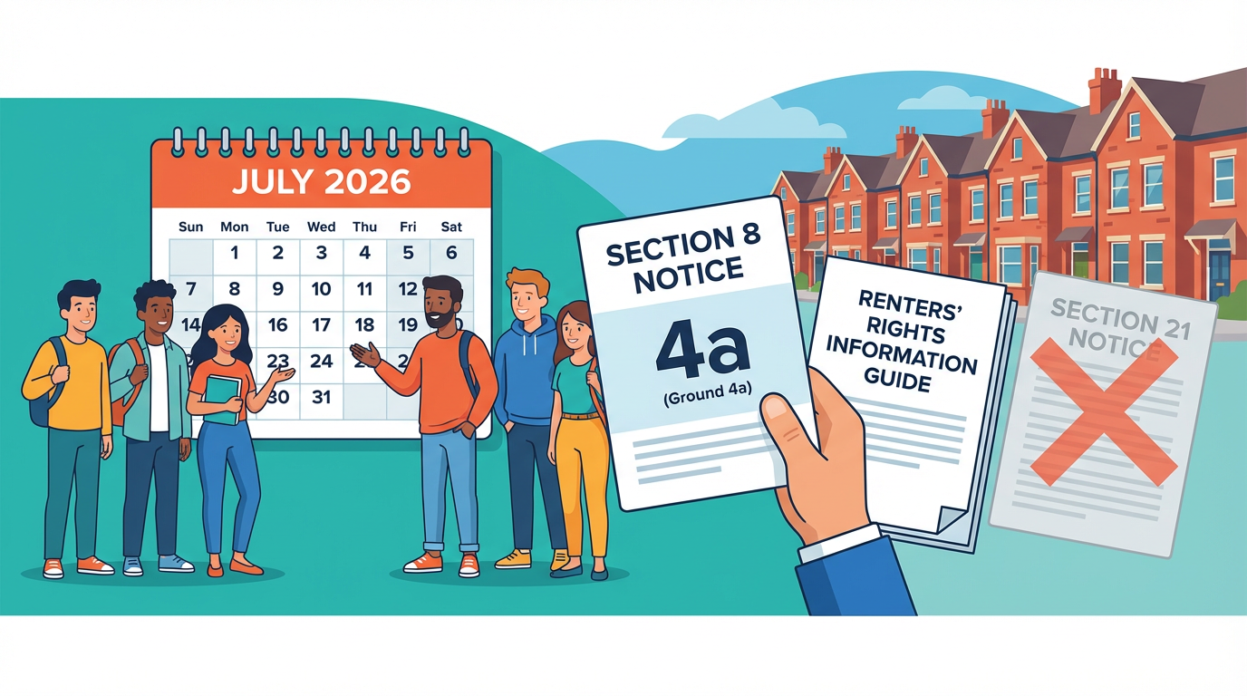 The Renters' Rights Act & Your Student Tenancy: What You Need to Know About Eviction Notices